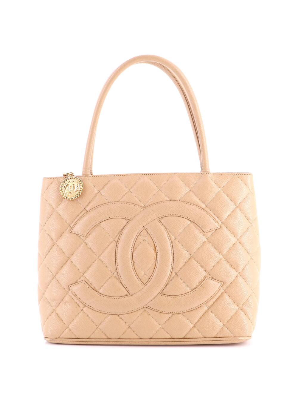 Chanel Medallion Tote Quilted Caviar #285009C19B